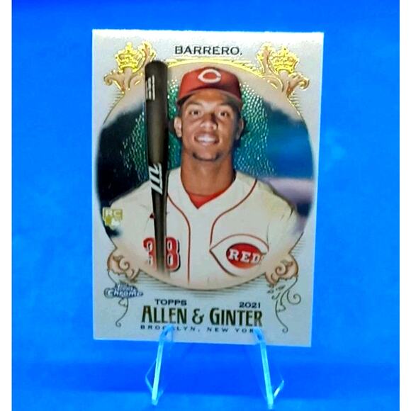2021 Topps Allen & Ginter Chrome Jose Barrero Cincinnati Reds #247 - Picture 4 of 5